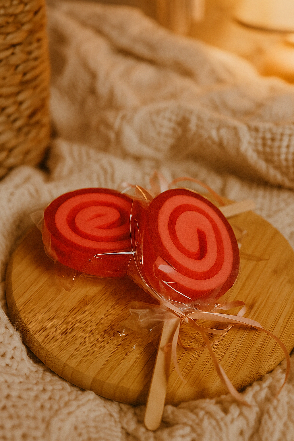 Savon Sucette glycérine parfum fraise