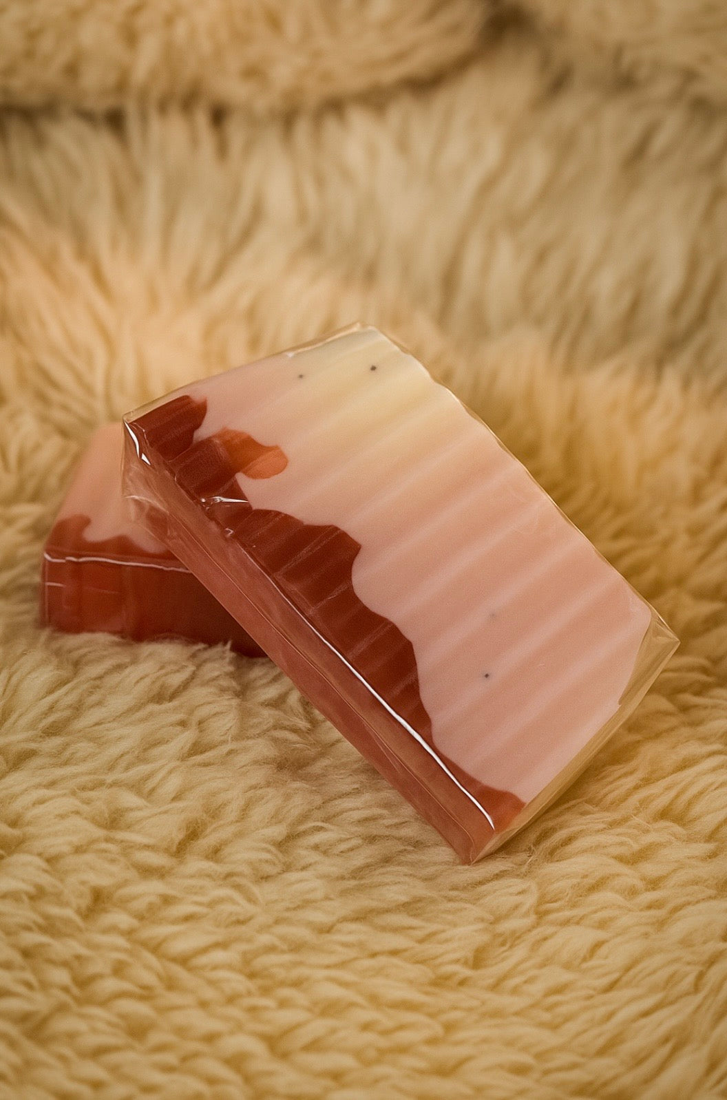 Tranche de savon parfum Banane-Cerise