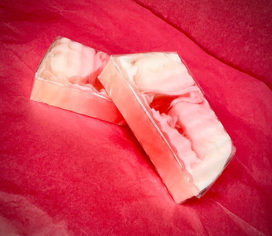 Tranche de savon parfum framboise