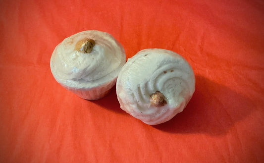 Fondants de bain cupcake à la rose de damas