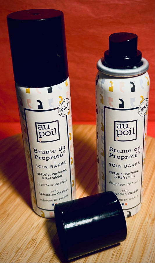 Brume barbe - nettoyante et rafraîchissante