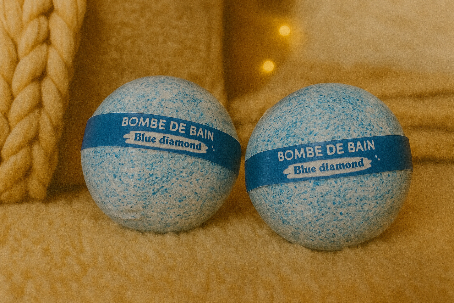 Boule de bain 125g effervescente parfum Blue Diamond