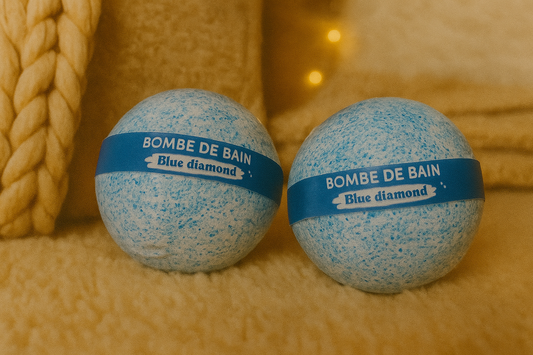 Boule de bain 125g effervescente parfum Blue Diamond
